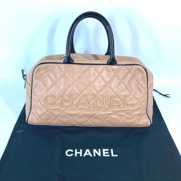 CHANEL Sports bag Logo Quilted Bag Hand Bag - Picture 1 of 16